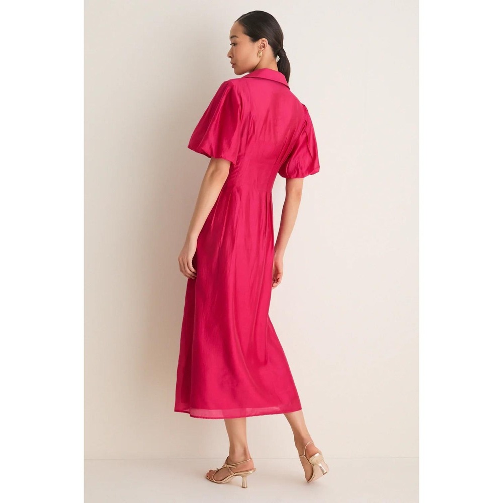 NWT Tuckernuck Raspberry Organza Delaney Maxi Dress (MSRP: $298) Size Large - Picture 4 of 8